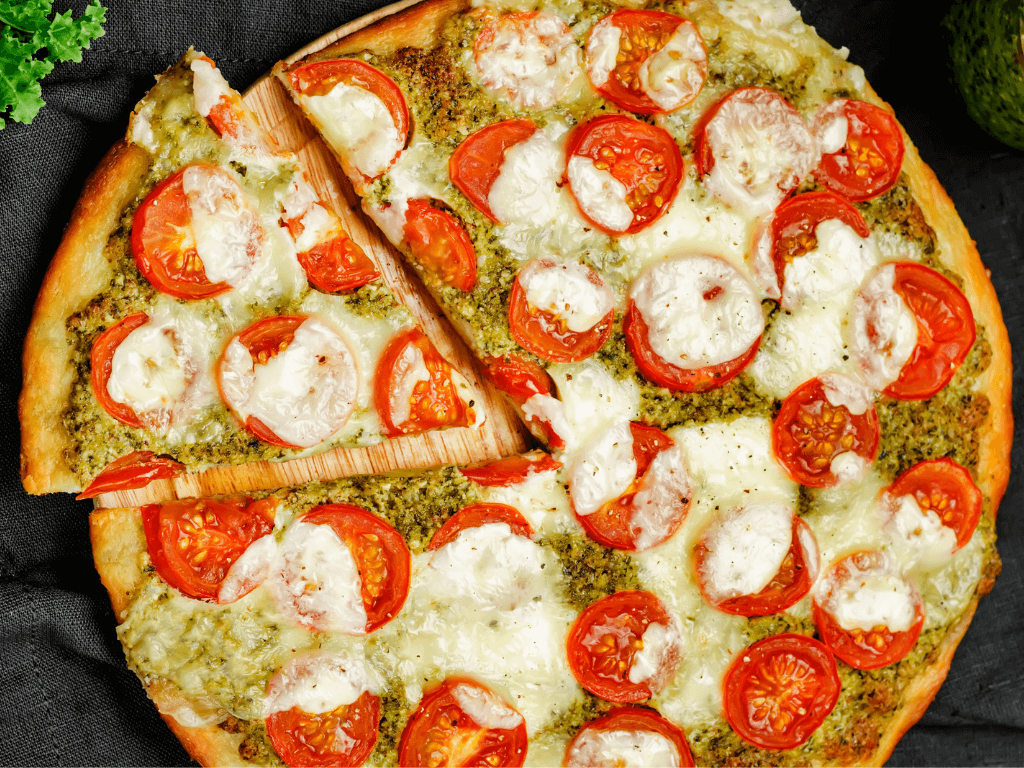 pizza de pesto para catering